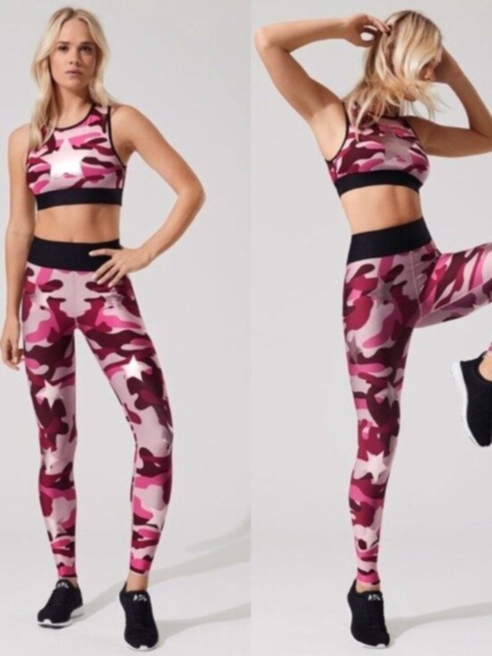 Ultracor Camo Knockout Star Blush Metallic Rose Leggings
